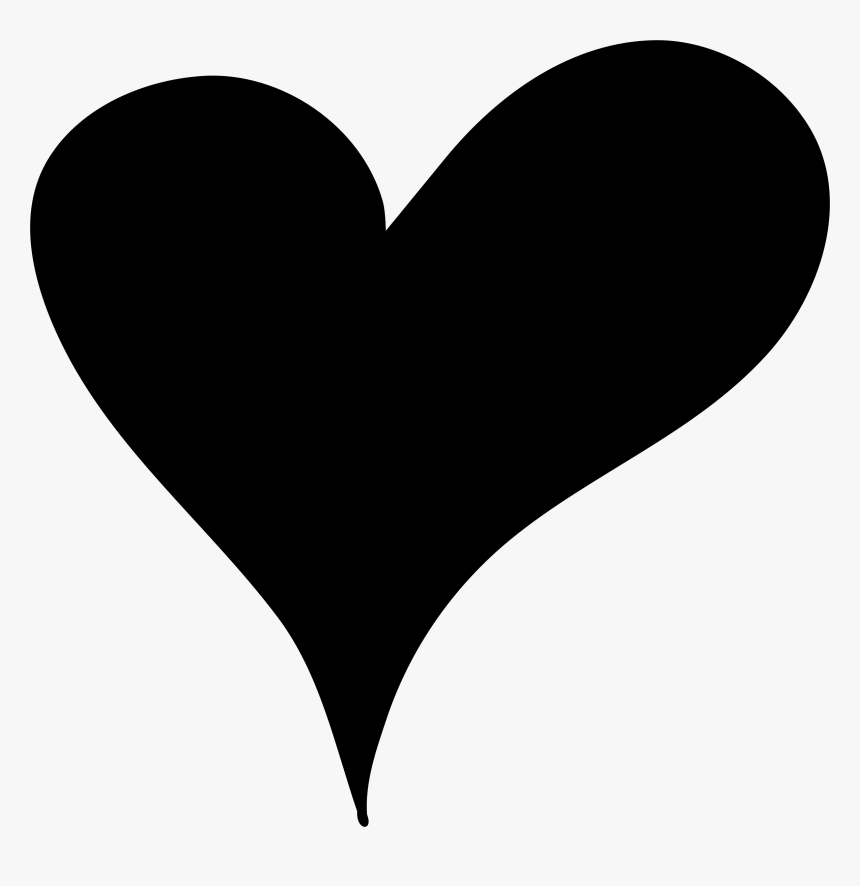 Clipart Stock Outline Medium Image Png Hand Drawn Heart Black Transparent Png Kindpng