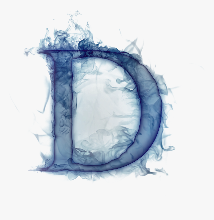 Letter D Black Smoke, HD Png Download, Free Download