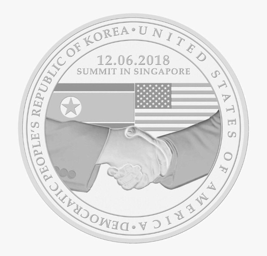 One Of Several Commemorative Medallions And Coins Sold - Trump Kim Coin Singapore, HD Png Download, Free Download