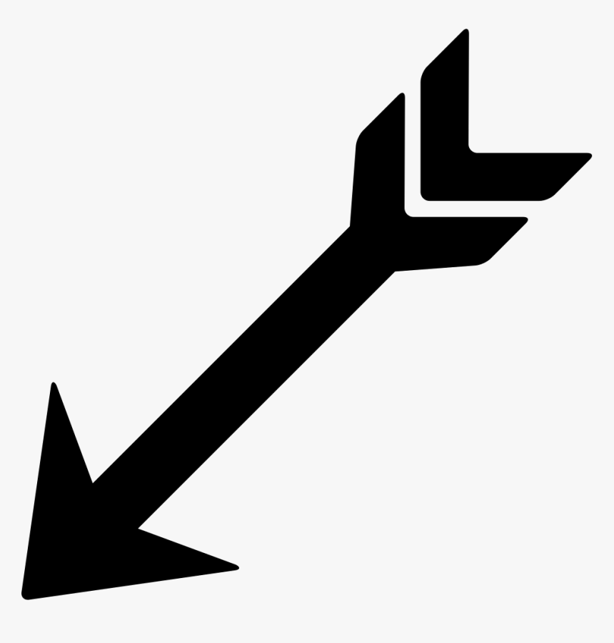 Indian Clipart Arrow - Arrow Pointing Down Left, HD Png Download, Free Download