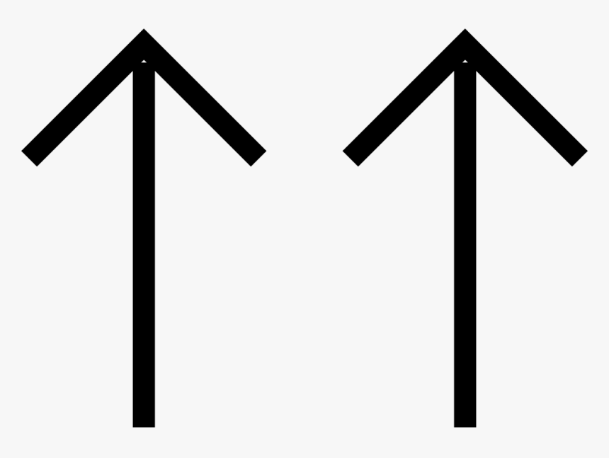 Two Up Arrows, HD Png Download, Free Download