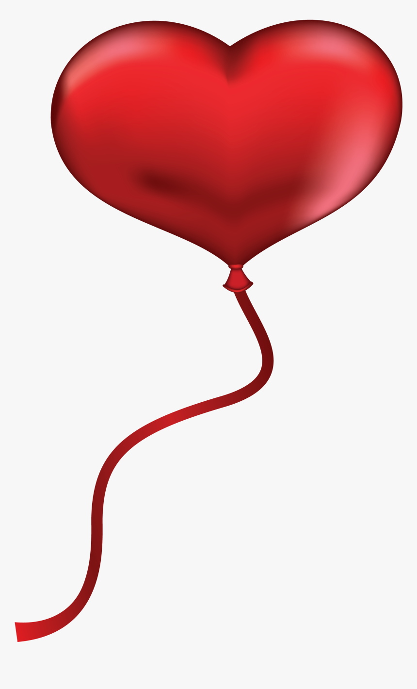 Heat Clipart Heart - Red Heart Balloon Clipart, HD Png Download, Free Download