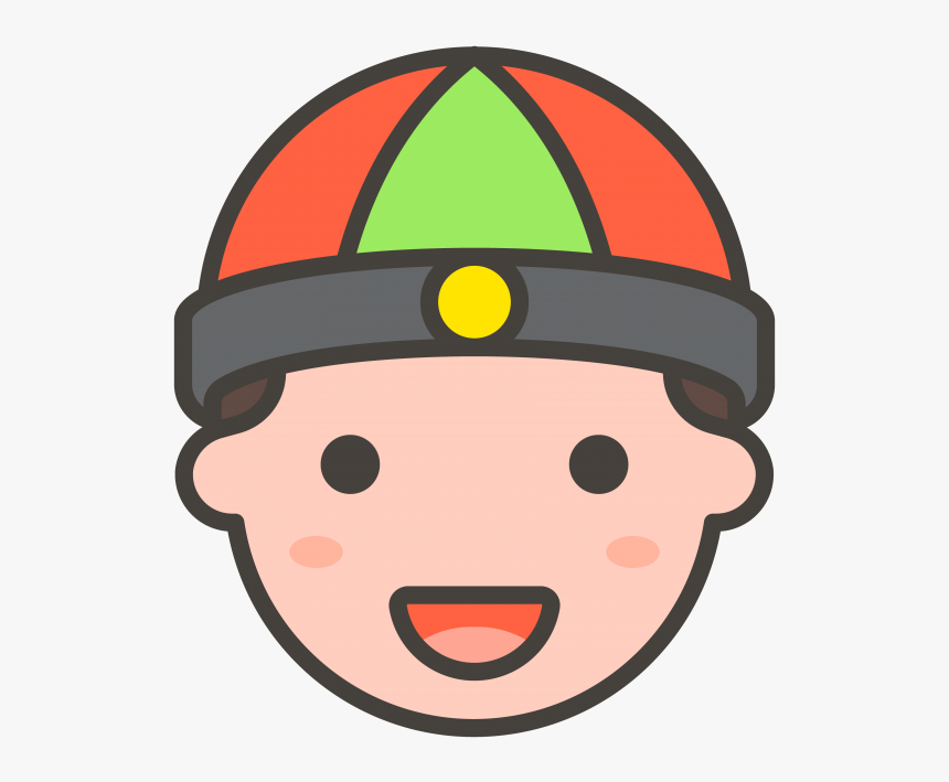 Man With Chinese Cap Emoji - Chinese Emoji Png, Transparent Png, Free Download