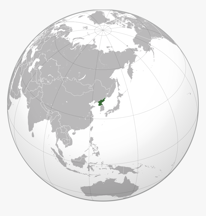 North Korea Map - South Korea Global Map, HD Png Download, Free Download