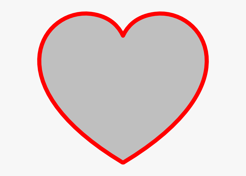 Heart Shape Outline Clip Art Large Printable Heart Hd Png Download Kindpng