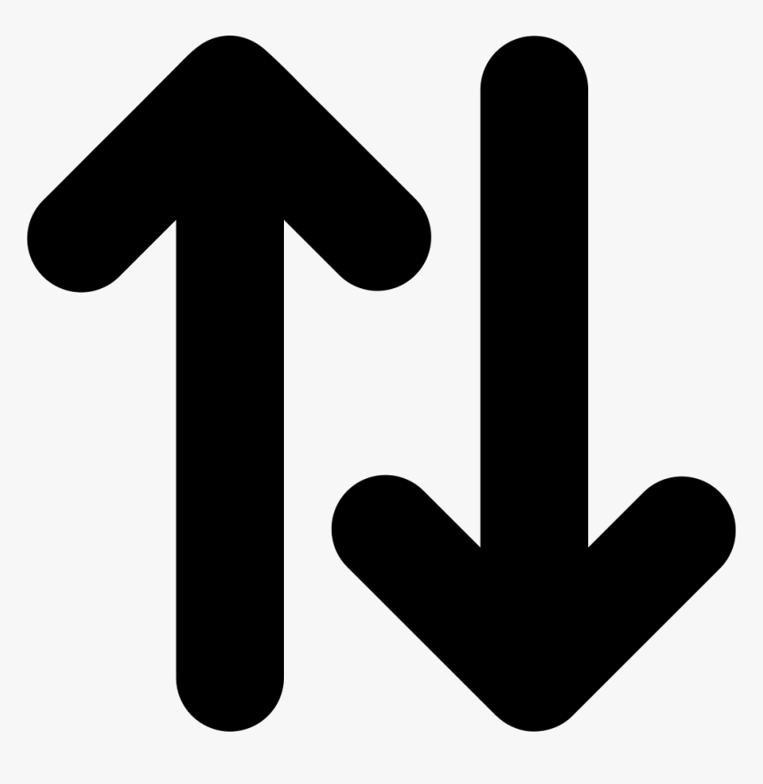 Up And Down Opposite Double Arrows Side By Side Svg Up And Down Arrow Icon Hd Png Download Kindpng