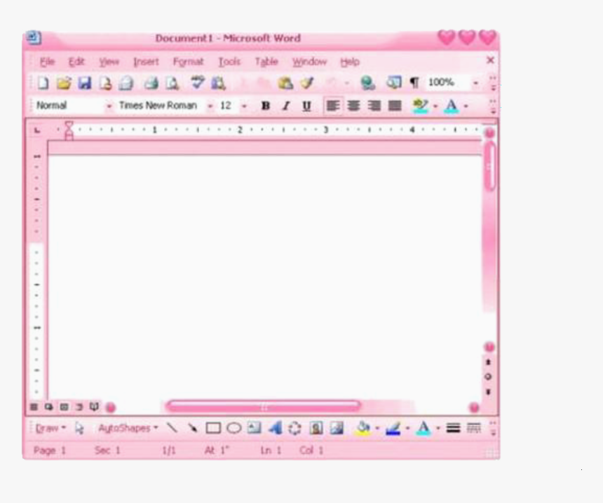 Transparent Camera Recording Overlay Png - Document 1 Microsoft Word Pink, Png Download, Free Download