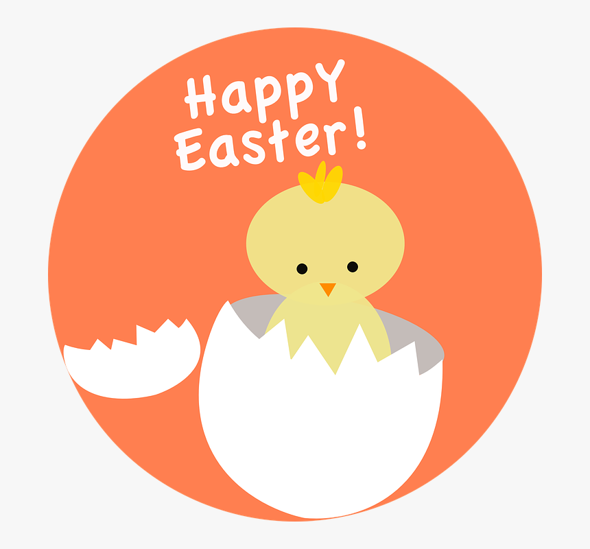 Easter, Chick, Hatching, Hatch, Egg, Bird, Spring - Small Easter Clip Art, HD Png Download, Free Download