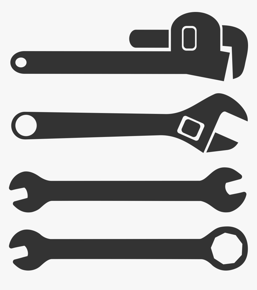 Hand Tool Spanners Adjustable Spanner Pipe Wrench - Open Ended Wrench Clip Art, HD Png Download, Free Download