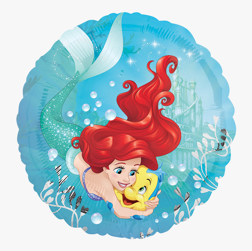 Transparent La Sirenita Png - Ariel Mermaid With Flounder, Png Download, Free Download