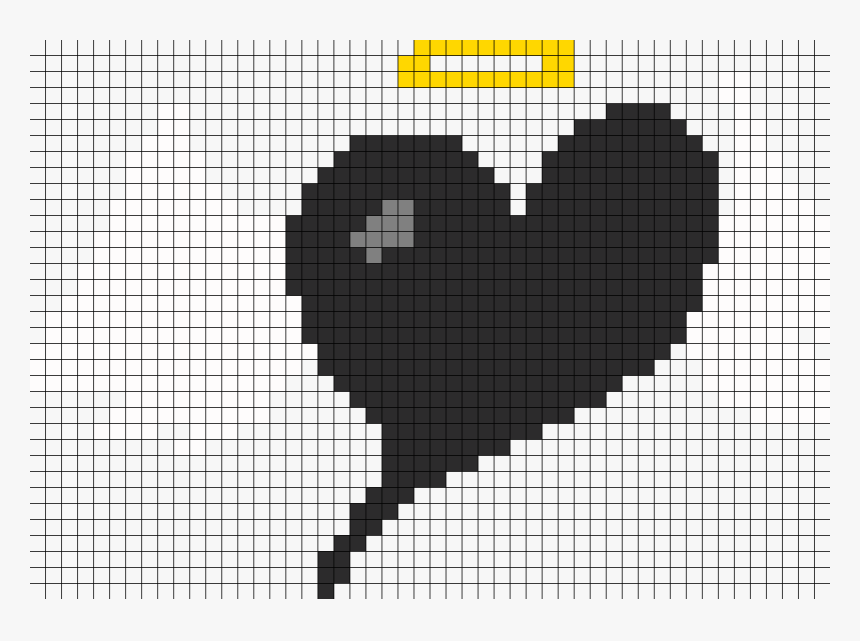 Angel Heart Perler Bead Pattern / Bead Sprite - Pixel Art Harry Potter, HD Png Download, Free Download