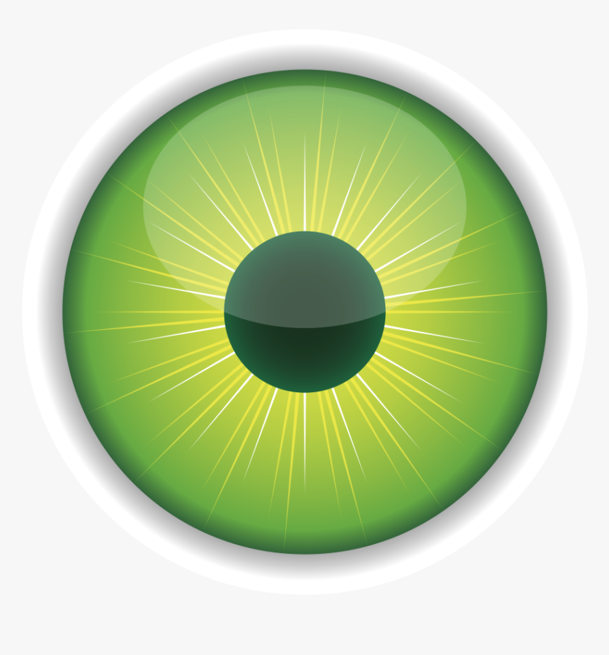 Green - Eye - Clip - Art - Eyeball Eye Iris Pupil Purple Human, HD Png Download, Free Download