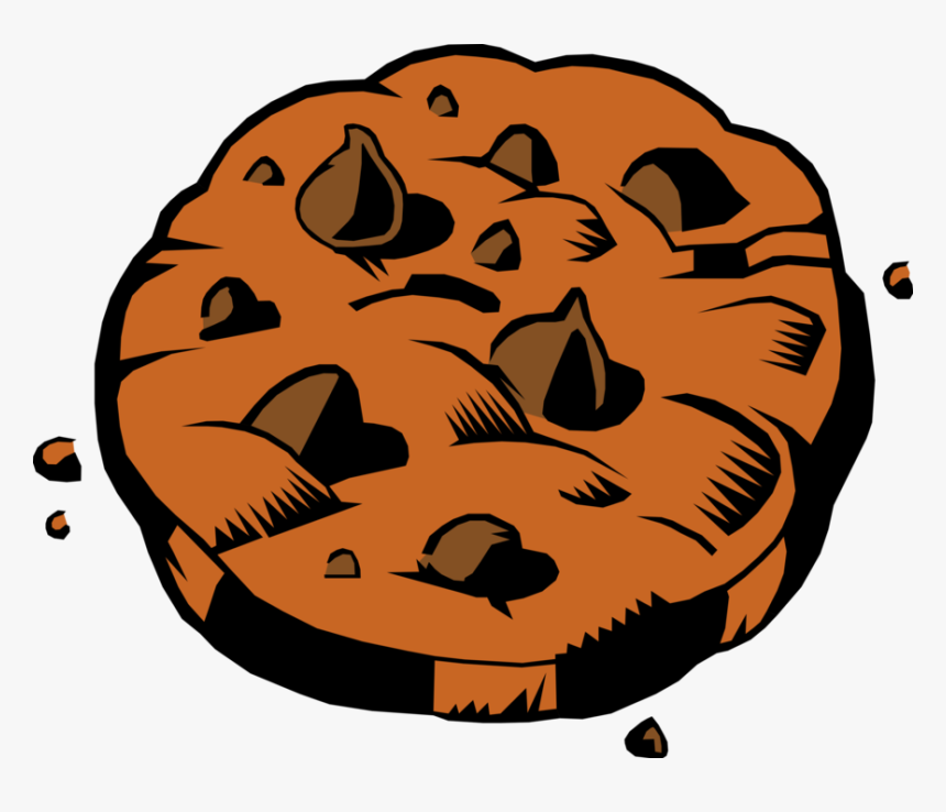 Transparent Halloween Cookie Clipart - Cartoon Chocolate Chip Cookies, HD Png Download, Free Download
