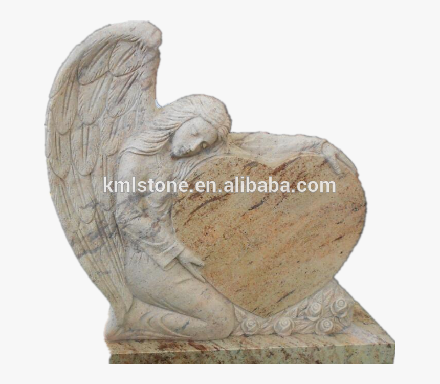 Granite Carved Cheap Angel Heart Tombstone Monuments - Angel Heart Granite, HD Png Download, Free Download