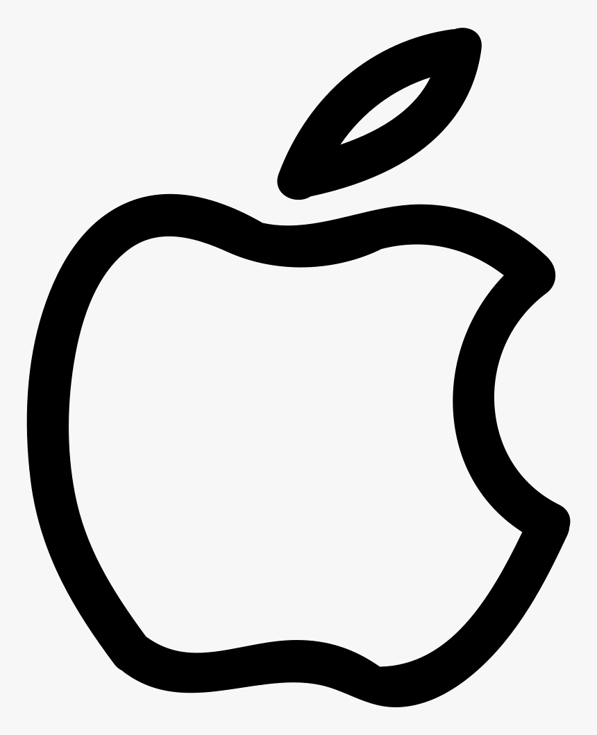 Apple Brand Hand Drawn Logo Outline - Apple, HD Png Download, Free Download