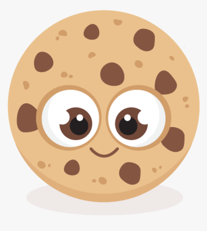 Chocolate Chip Cookies Rose - Cute Cartoon Cookie Png, Transparent Png is f...