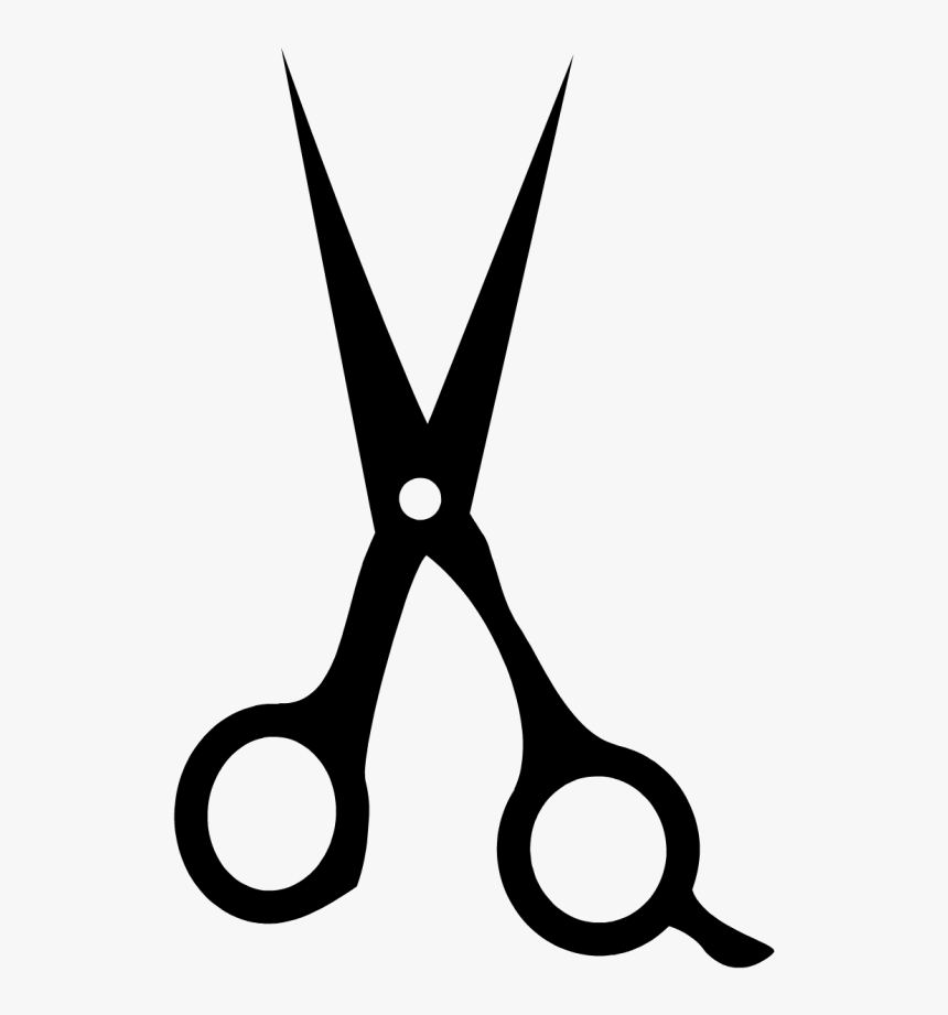 Clip Art Scissors Hairdresser Hairstyle Barber - Hair Dresser Scissors Silhouette, HD Png Download, Free Download