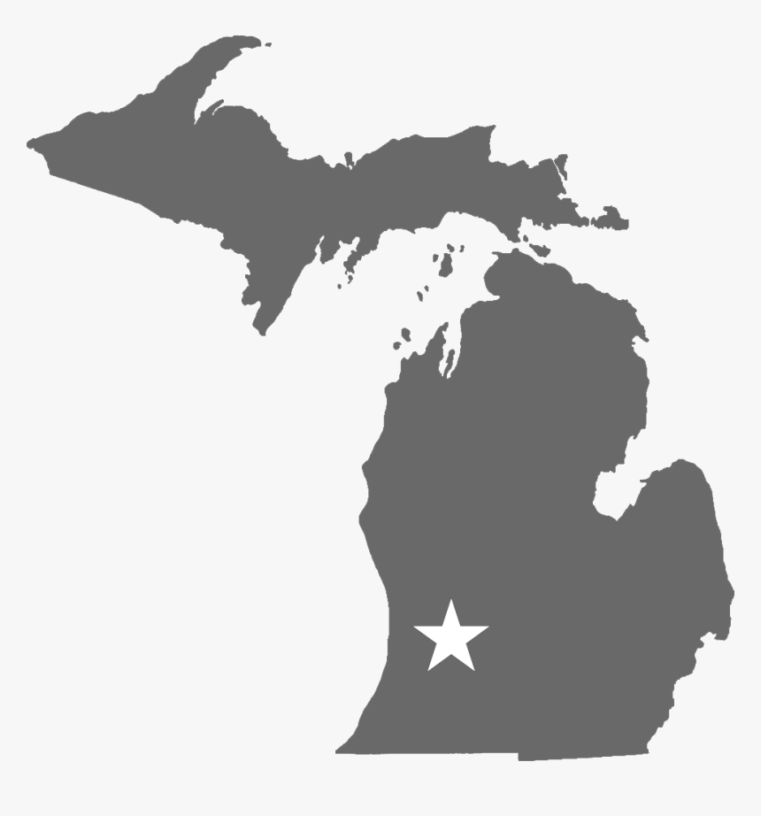 New Zebedee Michigan Map - Michigan Republican Democrat Map, HD Png Download, Free Download