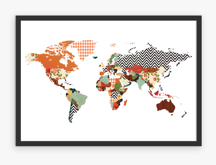 Clip Art Mapa Mundi Aquarela - Map Of World Currency, HD Png Download, Free Download