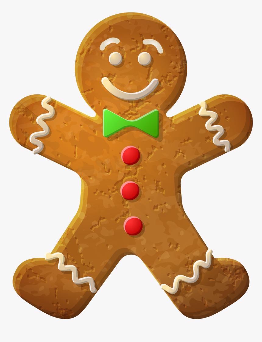 Gingerbread Man Ornament Png Clip - Bonhomme De Pain D Épices, Transparent Png, Free Download