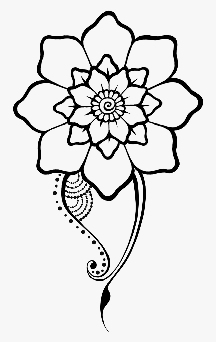 Clipart Design Mehndi Henna Flower Designs Drawings Hd Png Download Kindpng henna flower designs drawings hd png