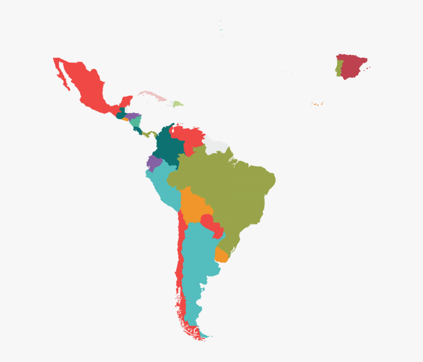 Transparent Mapamundi Png - Latin America, Png Download, Free Download
