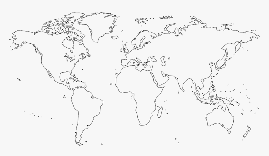 Transparent Mapamundi Png - World Map Without Label, Png Download, Free Download