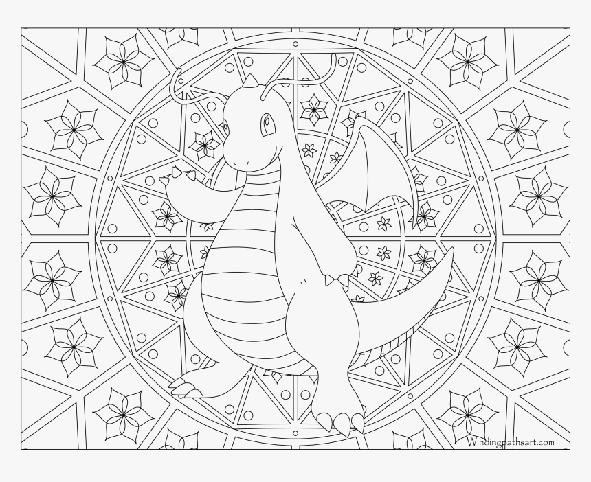 Coloring Pages Png Transparent Background Coloring - Adult Coloring Pages Pokemon, Png Download, Free Download