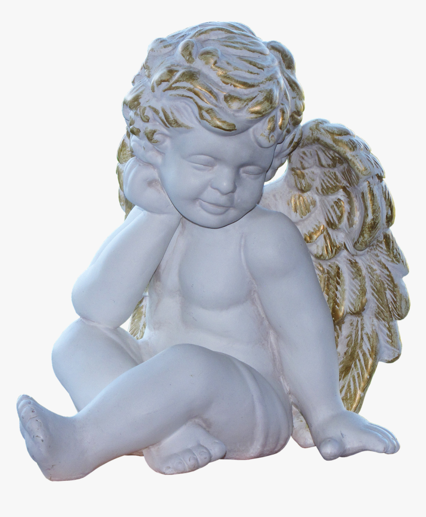 Angel, Wing, Little Angel, Love, Heart, Guardian Angel - Baby Angel Love Statue, HD Png Download, Free Download