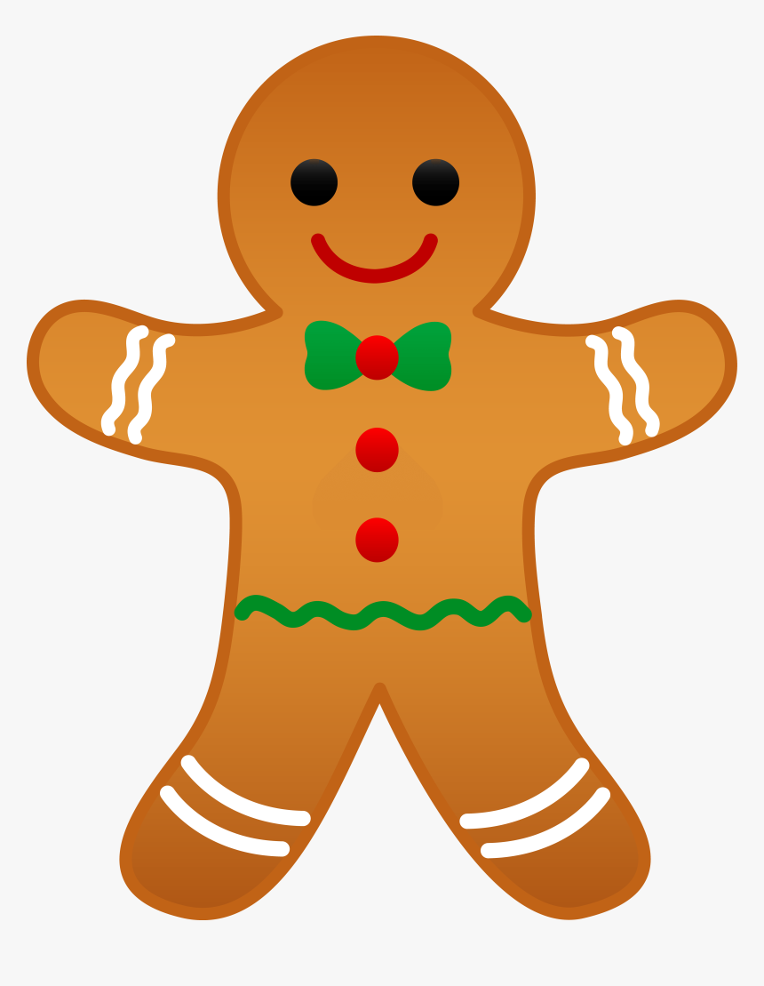 Clip Art Gingerbread Cookies Clipart - Christmas Gingerbread Man Clipart, HD Png Download, Free Download