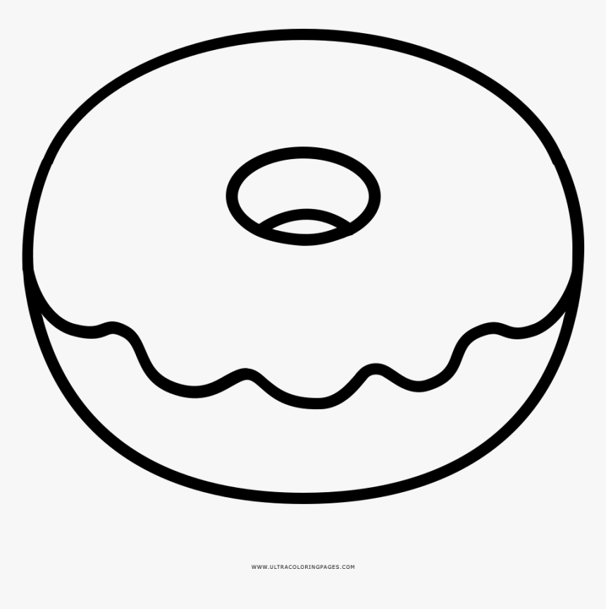 Donut Coloring Pages Doughnut Page Ultra - Printable Donut Coloring Page, HD Png Download, Free Download