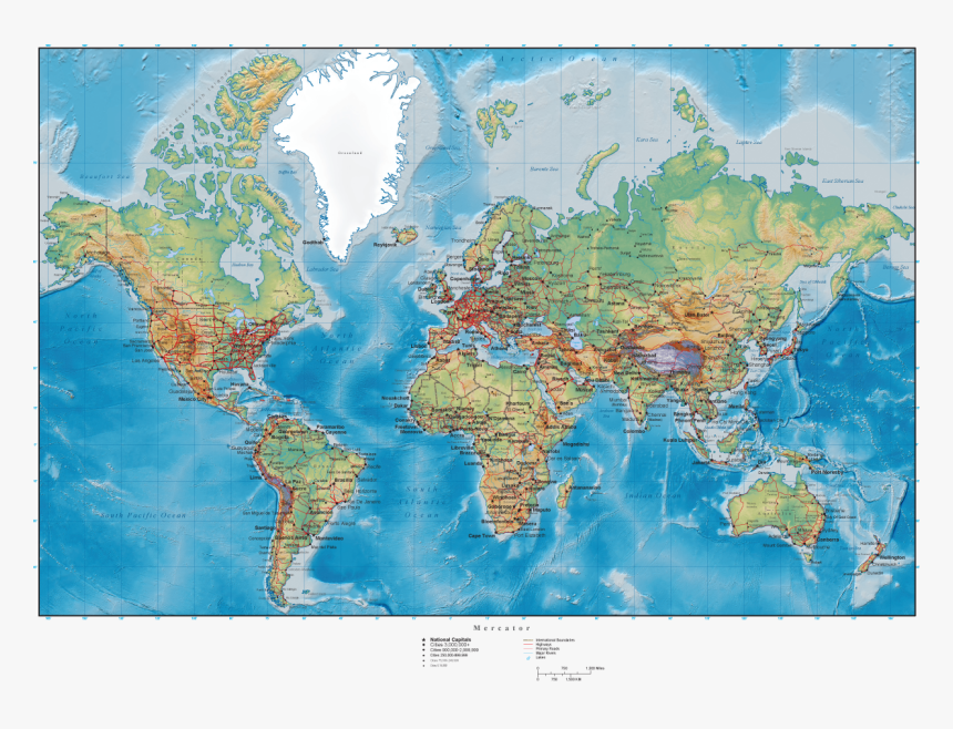 Map Of Volcanoes Around, HD Png Download, Free Download