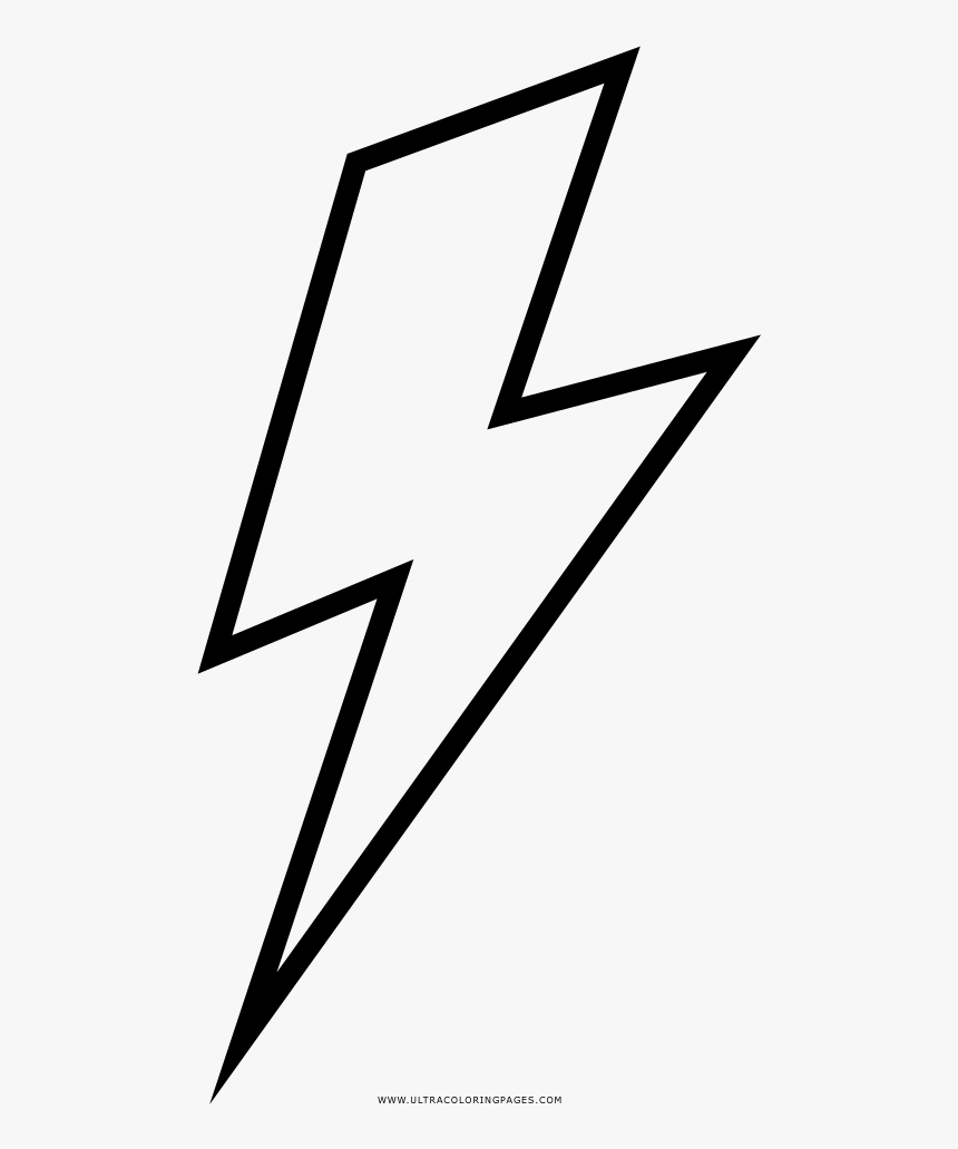 Lightning Bolt Coloring Page Ultra Coloring Pages Png - Transparent Background White Lightning Bolt, Png Download, Free Download