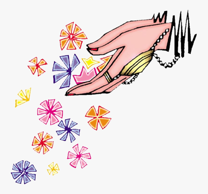 Clipart Church Welcome - Flower With Hand Clipart, HD Png Download, Free Download