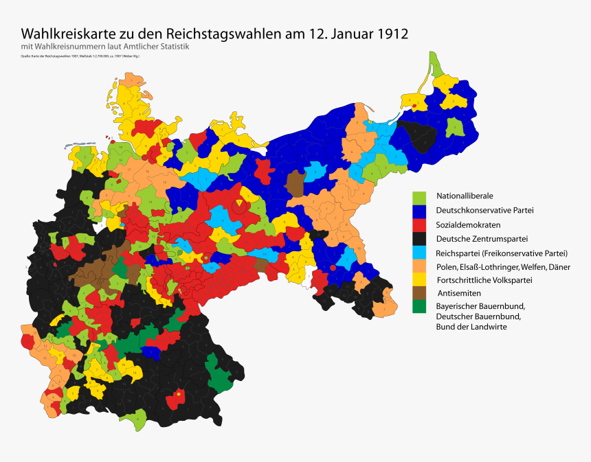 German Election Result Map, HD Png Download, Free Download