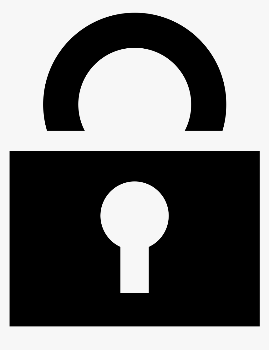 Lock Icon Noun Project , Transparent Cartoons - White Access Control Icon, HD Png Download, Free Download