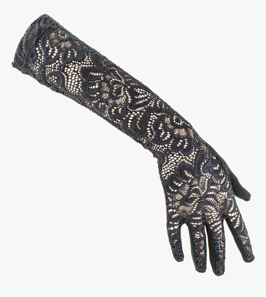 Evening Gloves Transparent - Black Lace Gloves Png, Png Download, Free Download