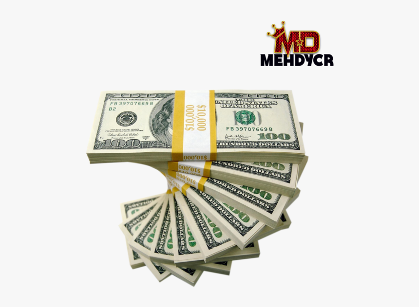 Money Stack Png - 100 Dollar Bill, Transparent Png, Free Download