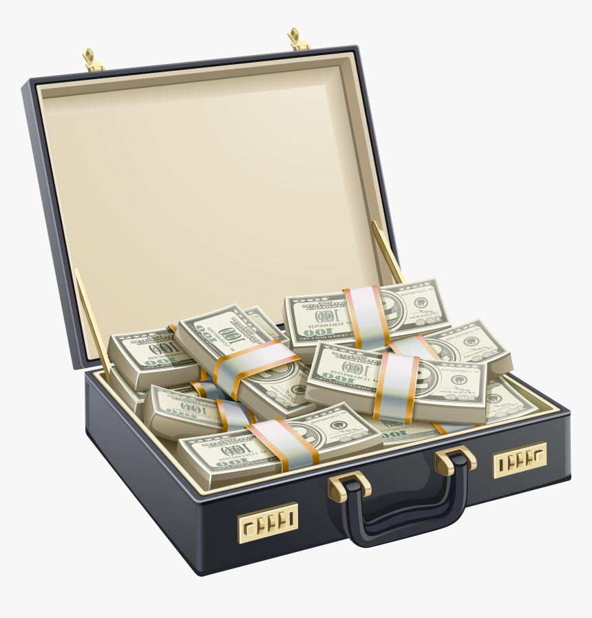 Dollar Case Png Clipart - Suitcase Of Cash Png, Transparent Png, Free Download