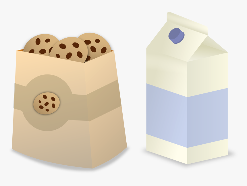 Carton Of Milk And Cookies, HD Png Download, Free Download