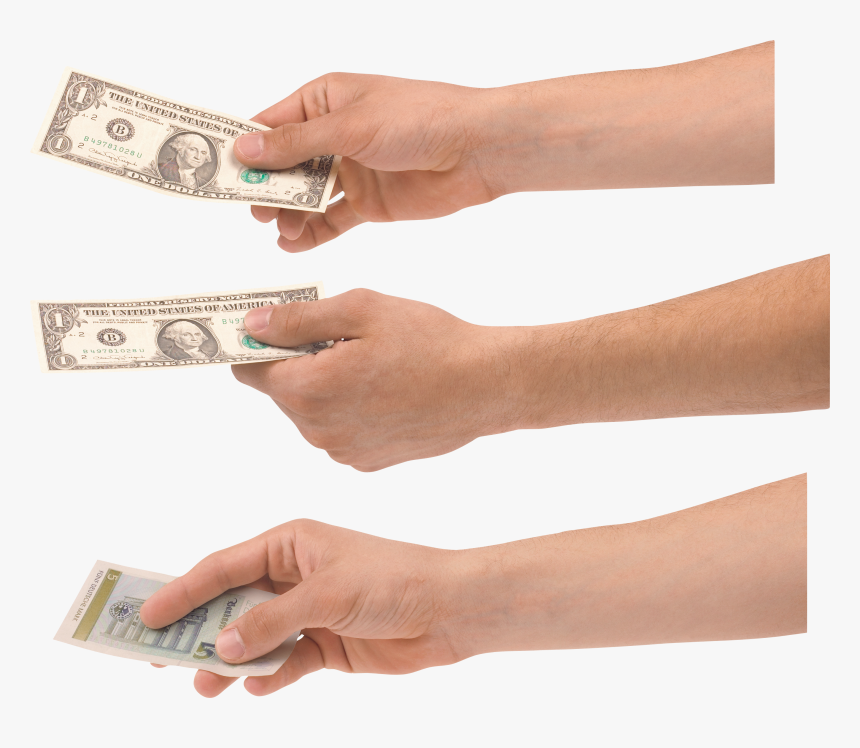 Hand Holding Money Png, Transparent Png, Free Download