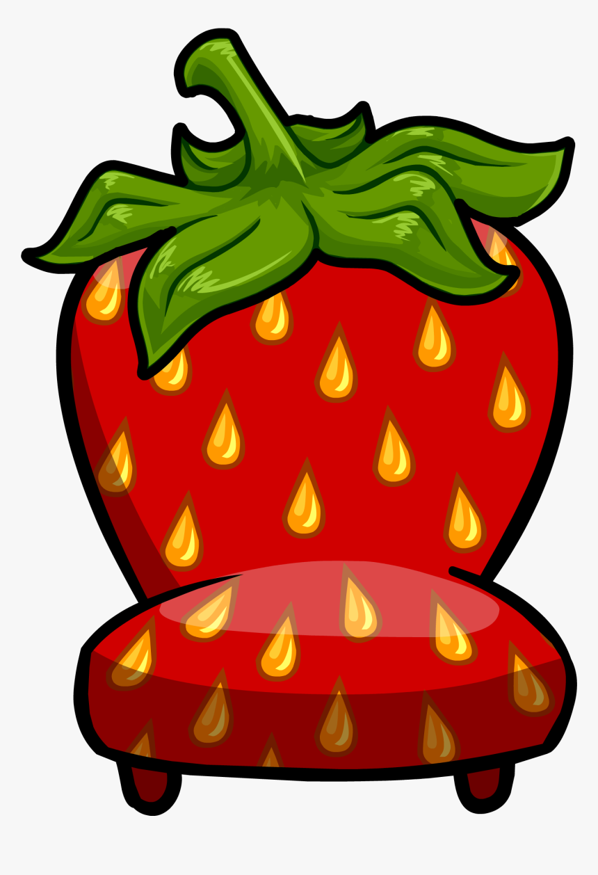 Transparent Strawberry Icon Png - Club Penguin Strawberry Penguin, Png Download, Free Download