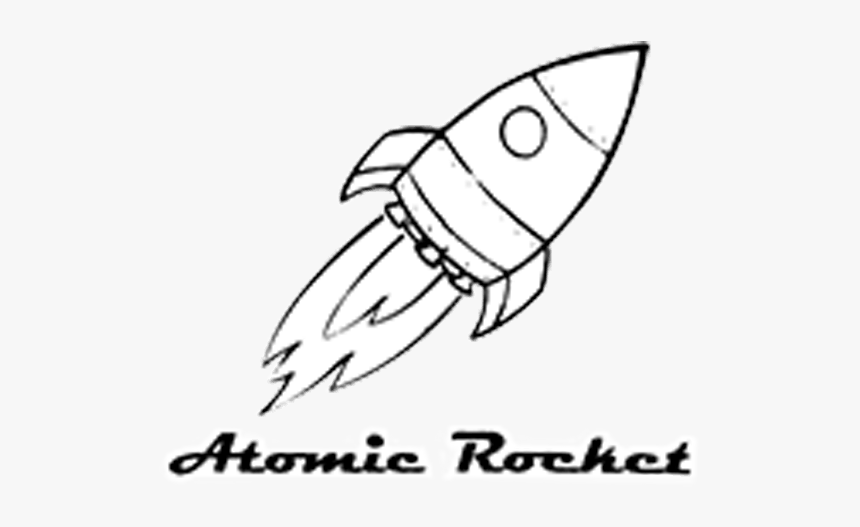 Xanadu Atomic Rocket Logo - Drawing Rockets In Space, HD Png Download, Free Download