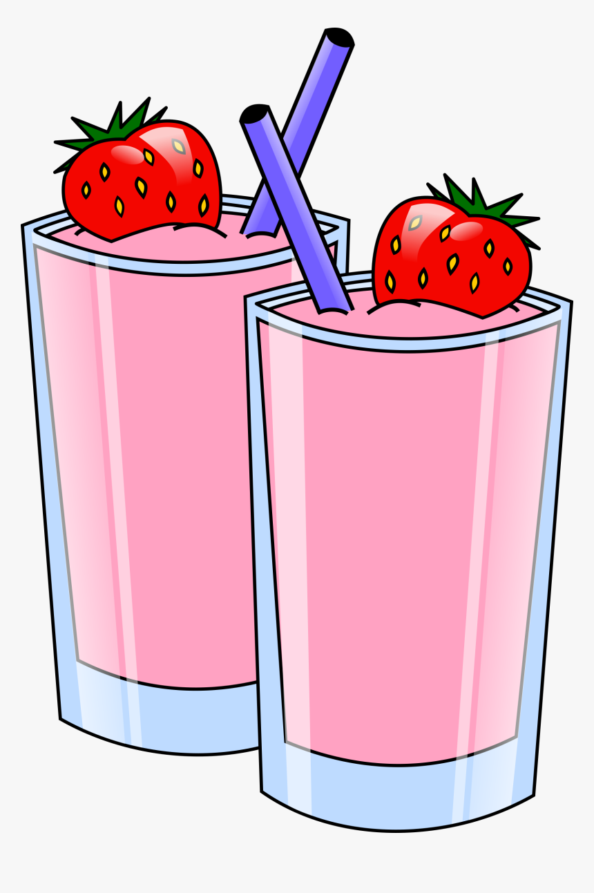 Srd Strawberry Smoothie - Smoothies Clipart, HD Png Download, Free Download