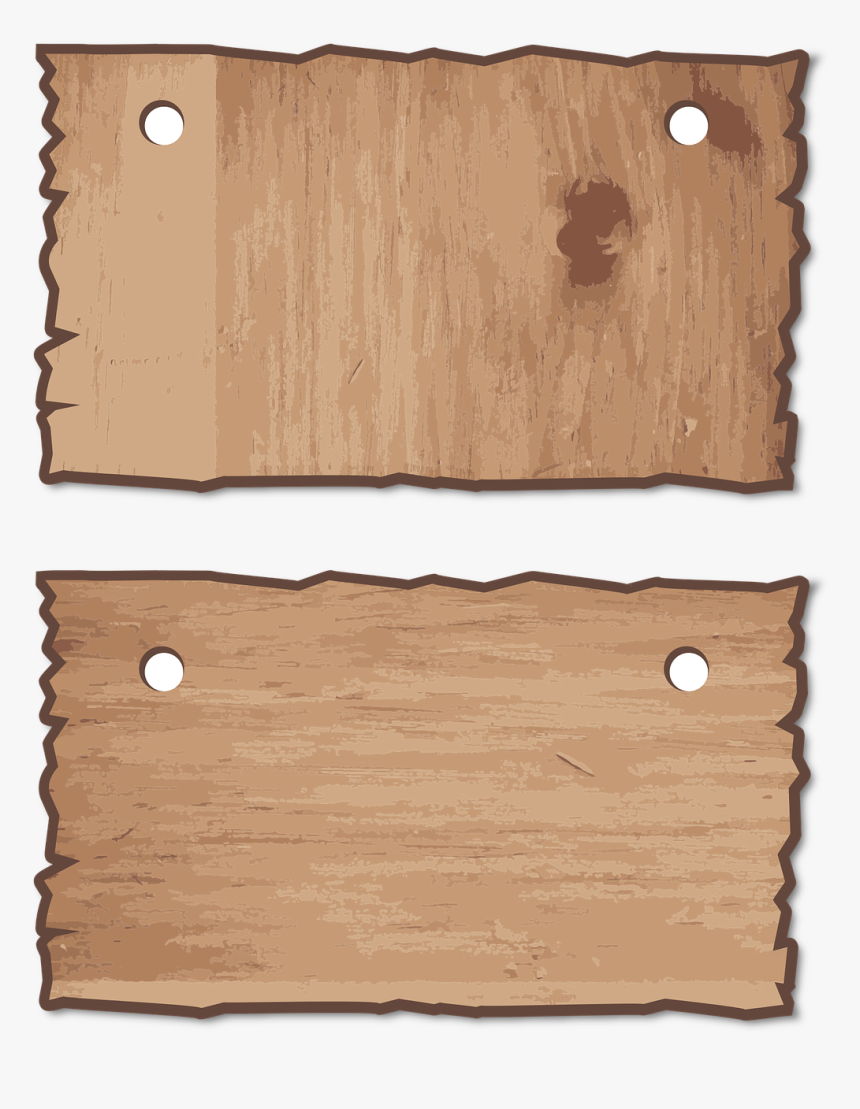 Wood, Wooden, Signs, Set, Hang, Hanging, Blank, Empty - Border Png Hanging, Transparent Png, Free Download