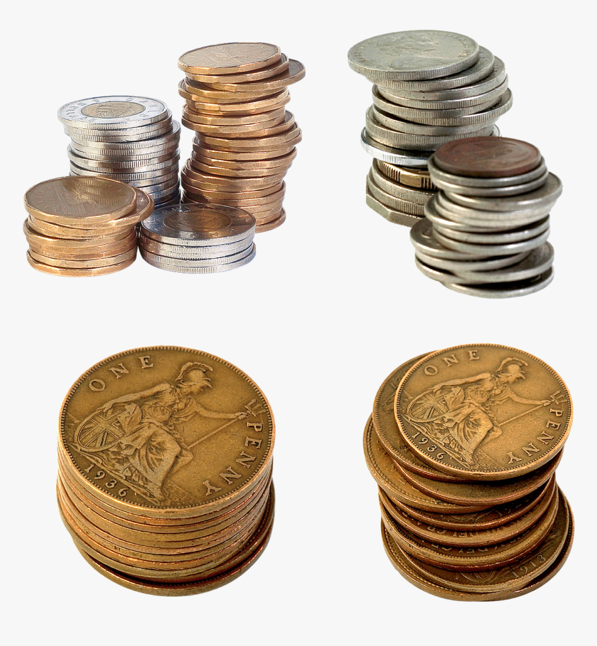 Penny, Coins, Cash Money, Finances, Bank, Money, Income - Clipart Pennies Transparent Background, HD Png Download, Free Download