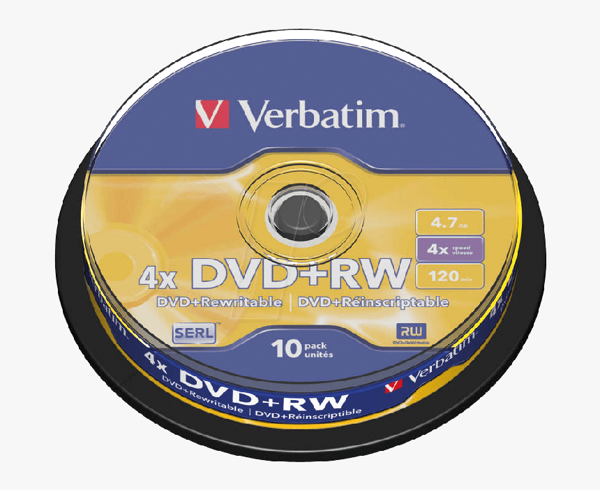 Verbatim Dvd Rw - Verbatim 43488, HD Png Download, Free Download