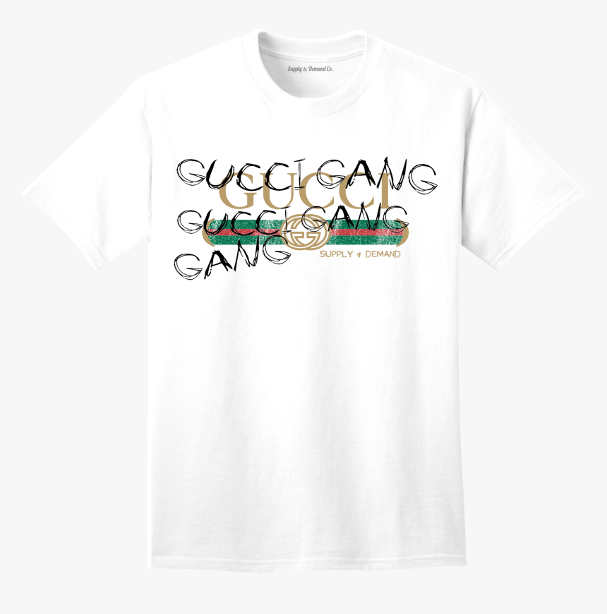 Supply & Demand-gucci Gang White Tee - Gucci Supply And Demand, HD Png Download, Free Download