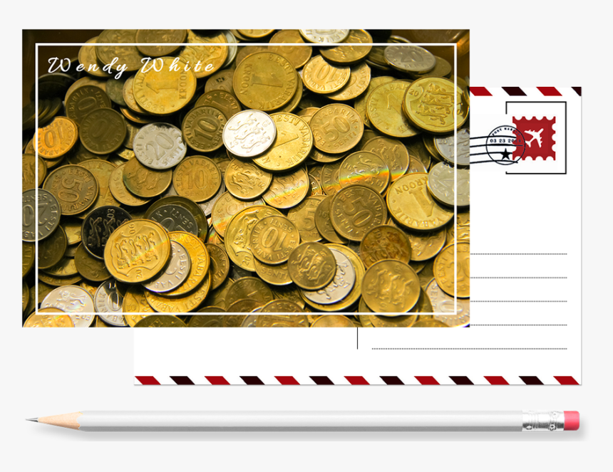 Past Money - Gold Coins Facebook Cover, HD Png Download, Free Download