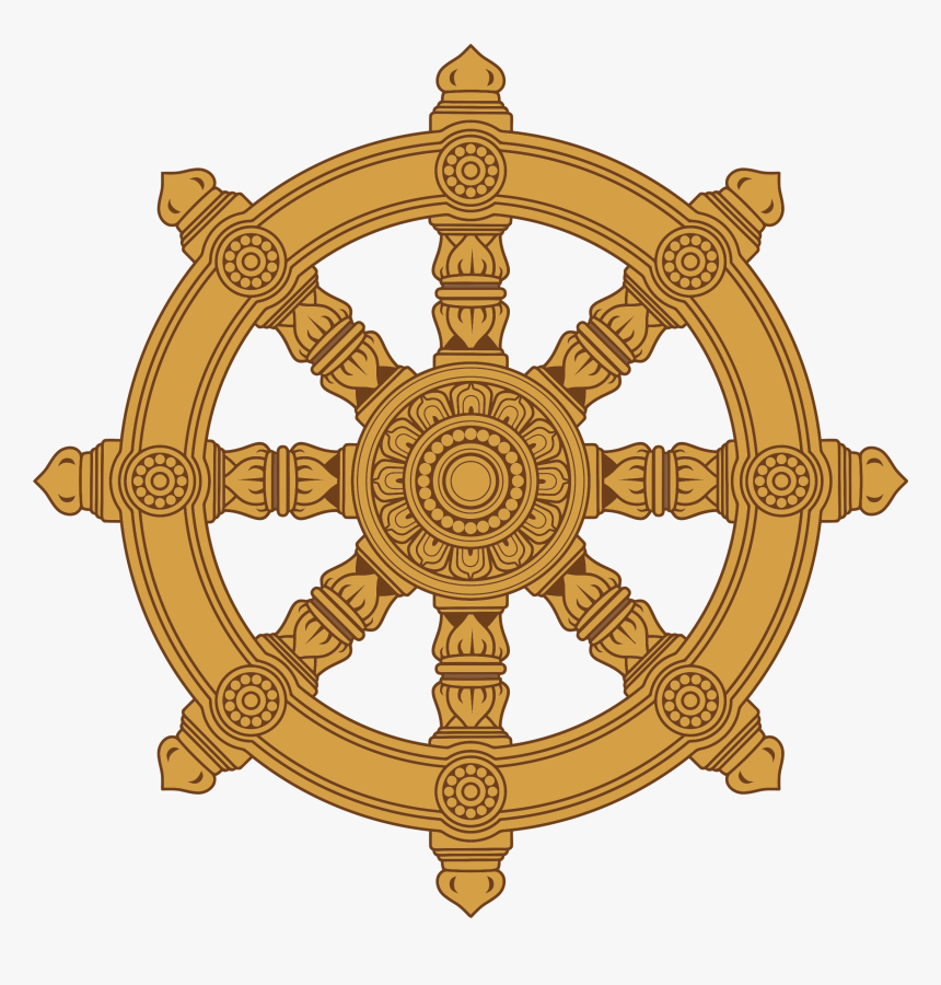 Transparent Buddha Icon Png - Dharma Wheel Png, Png Download, Free Download